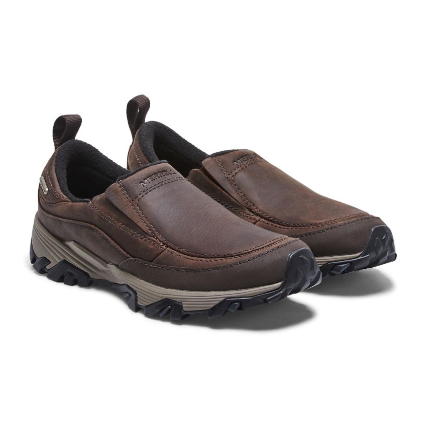 Chaussure Casual Merrell ColdPack Ice+ Moc Waterproof Marron Foncé Femme | B.J.HEKW